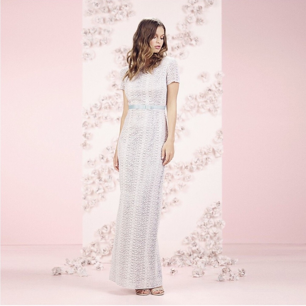 LC Lauren Conrad Runway Open Back Lace Dress